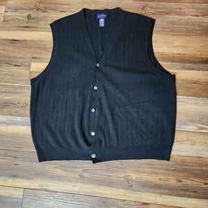 Charter Club Men's Dark Ribbed Vest